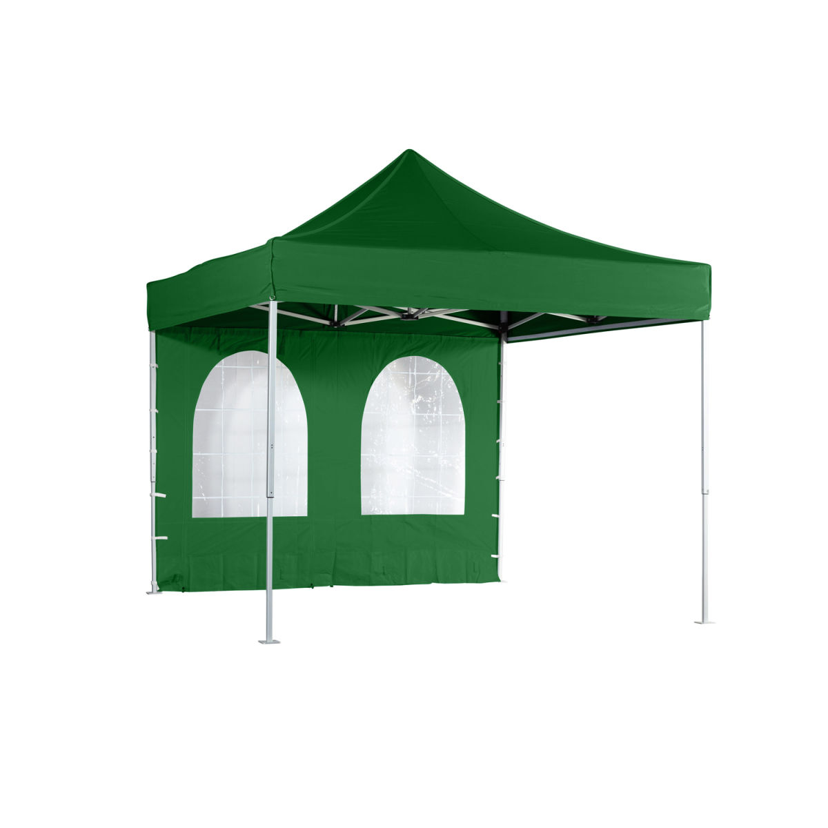 VeroTENT VeroTENT 4,5m Seitenwand mit Bogen-Fenster 450x205 cm (LxB); grün