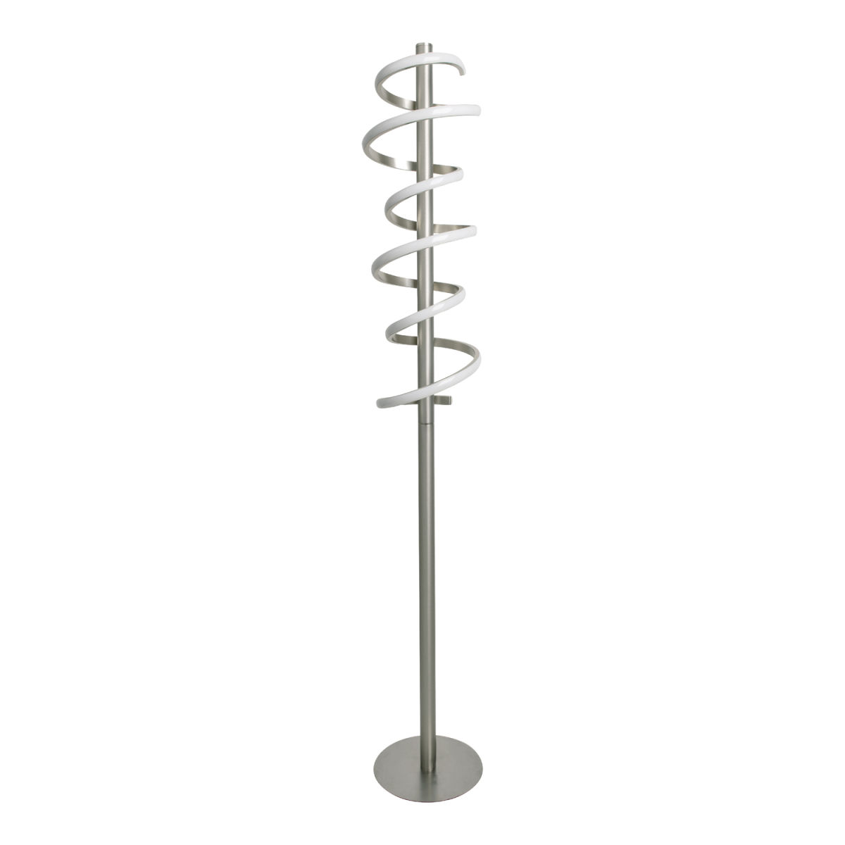 NÄVE Leuchten LED-Stehleuchte BELLEZA 22x22x140x22 cm (LxBxHxØ); silber; Gestell silber