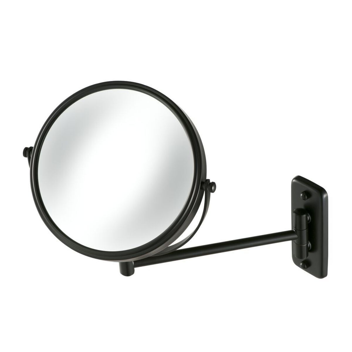Espejo cosmético y para el afeitado Mirror de 1 brazo con 3 aumentos de ø200 mm Geesa; 3x28.4x3 cm (LgxAtxProf); negro