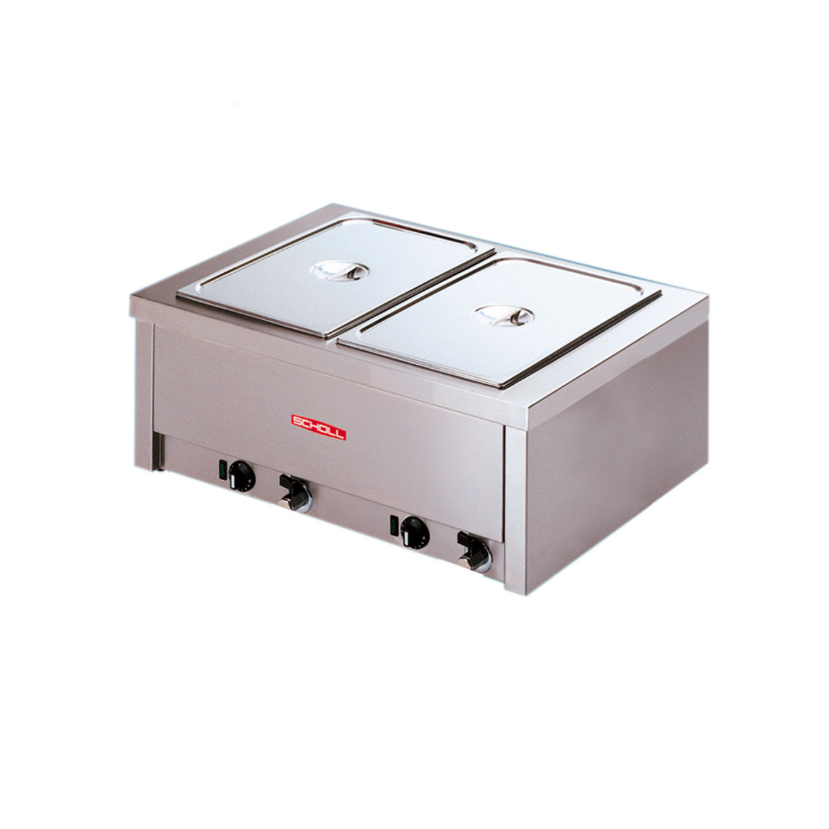 Scholl Bain-marie Tischgerät, 2/1 GN 80x31.5x60 cm (BxHxT); silber