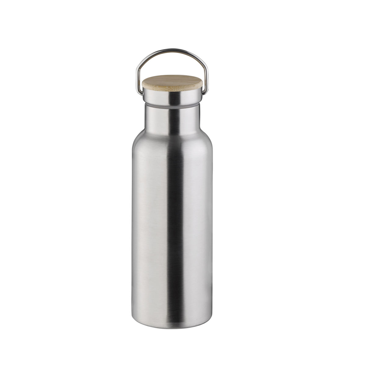 APS Trinkflasche H2O YEAH!, Edelstahl mattiert 500 ml, 21.5 cm (H); silber