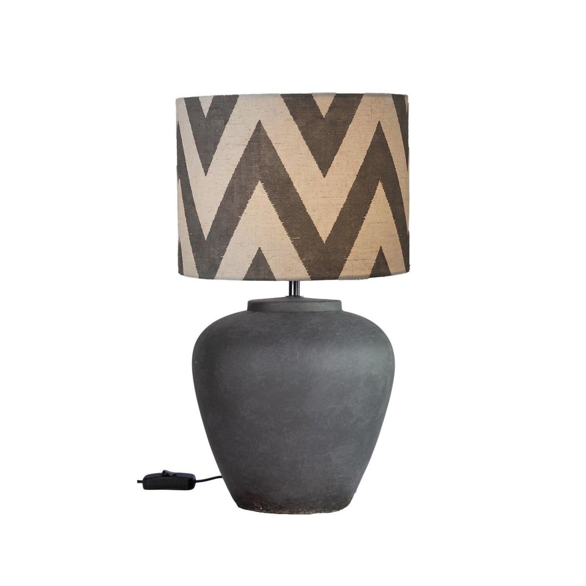 Lampada da tavolo Lilly PR Home; 43x25x43 cm (LxLxH); grigio