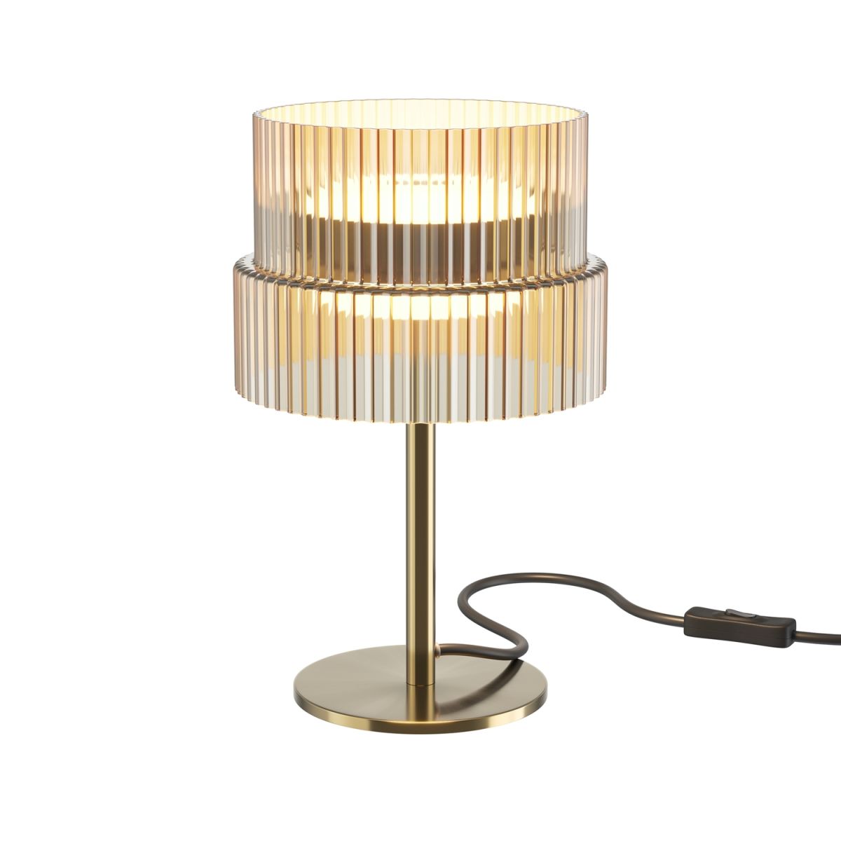 Maytoni Maytoni Tischleuchte Scala Bronze, aus Metall, LED, 1300lm, 3000K; 14.8x14.8x14.8x24 cm (LxBxØxH); bronze; Gestell bronze
