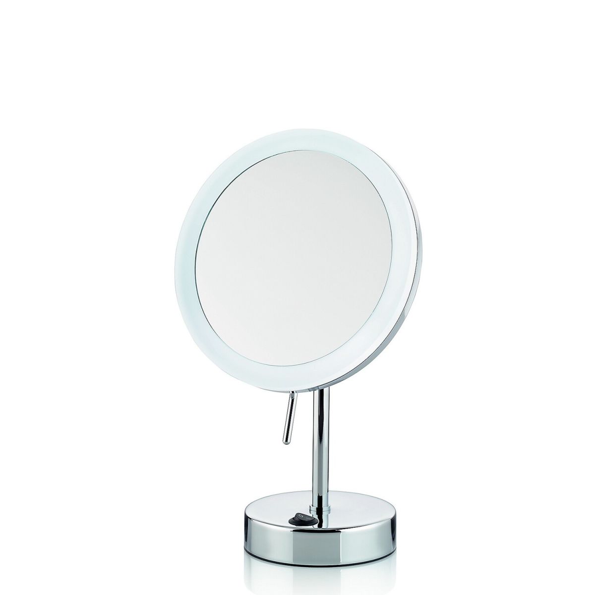 kela Standspiegel Sabina Metall silber glänzend 31.5x20 cm (HxØ); silber