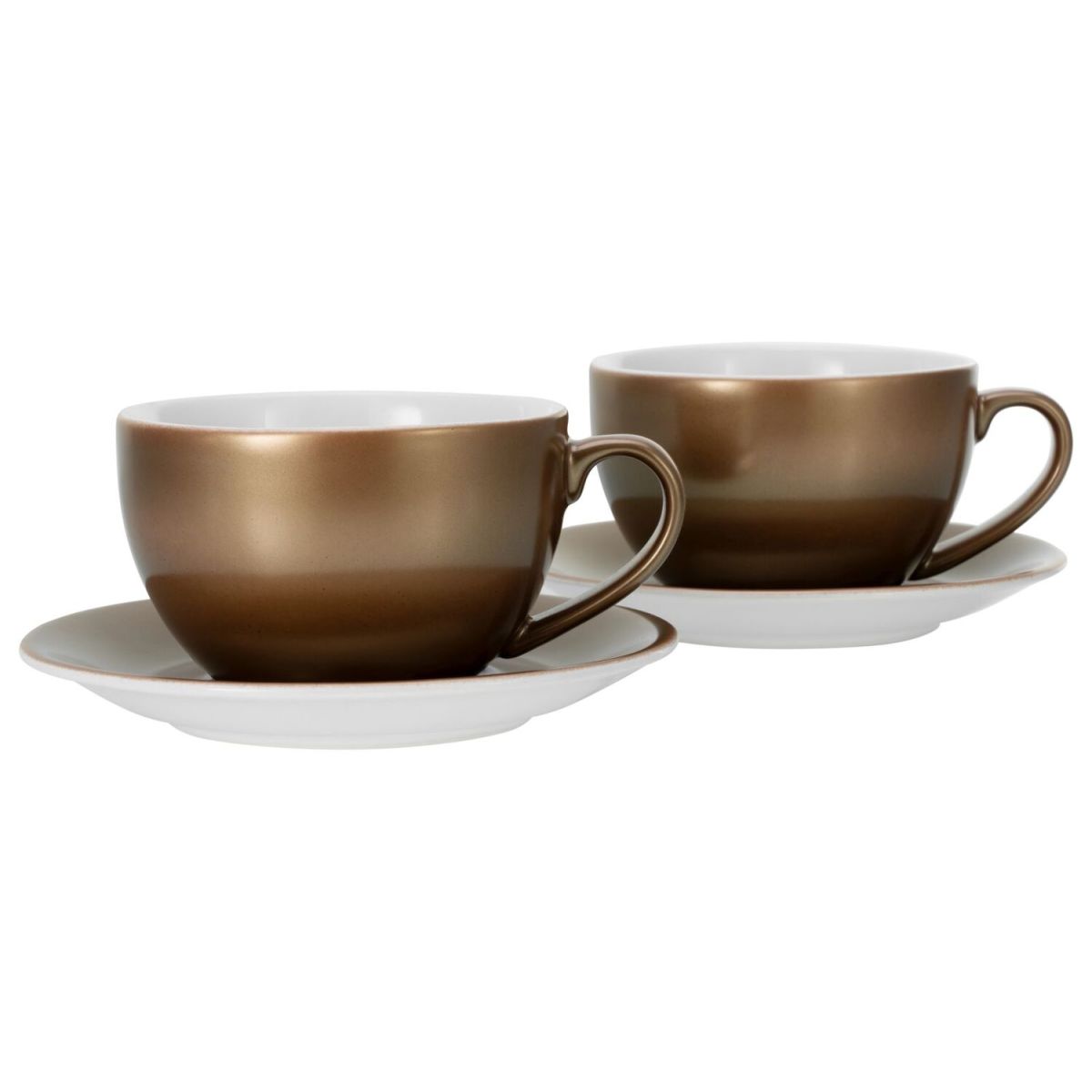 CreaTable Golden Days - Cappuccinoset 4 tlg weiß