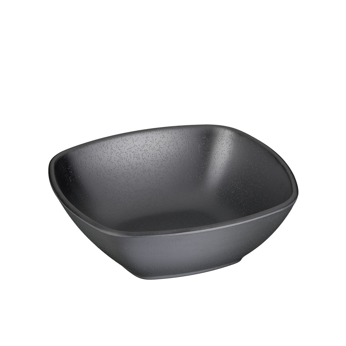 APS Schale ZEN, Melamin, eckig 500 ml, 17.5x17.5x6 cm (LxBxH); schwarz; quadratisch
