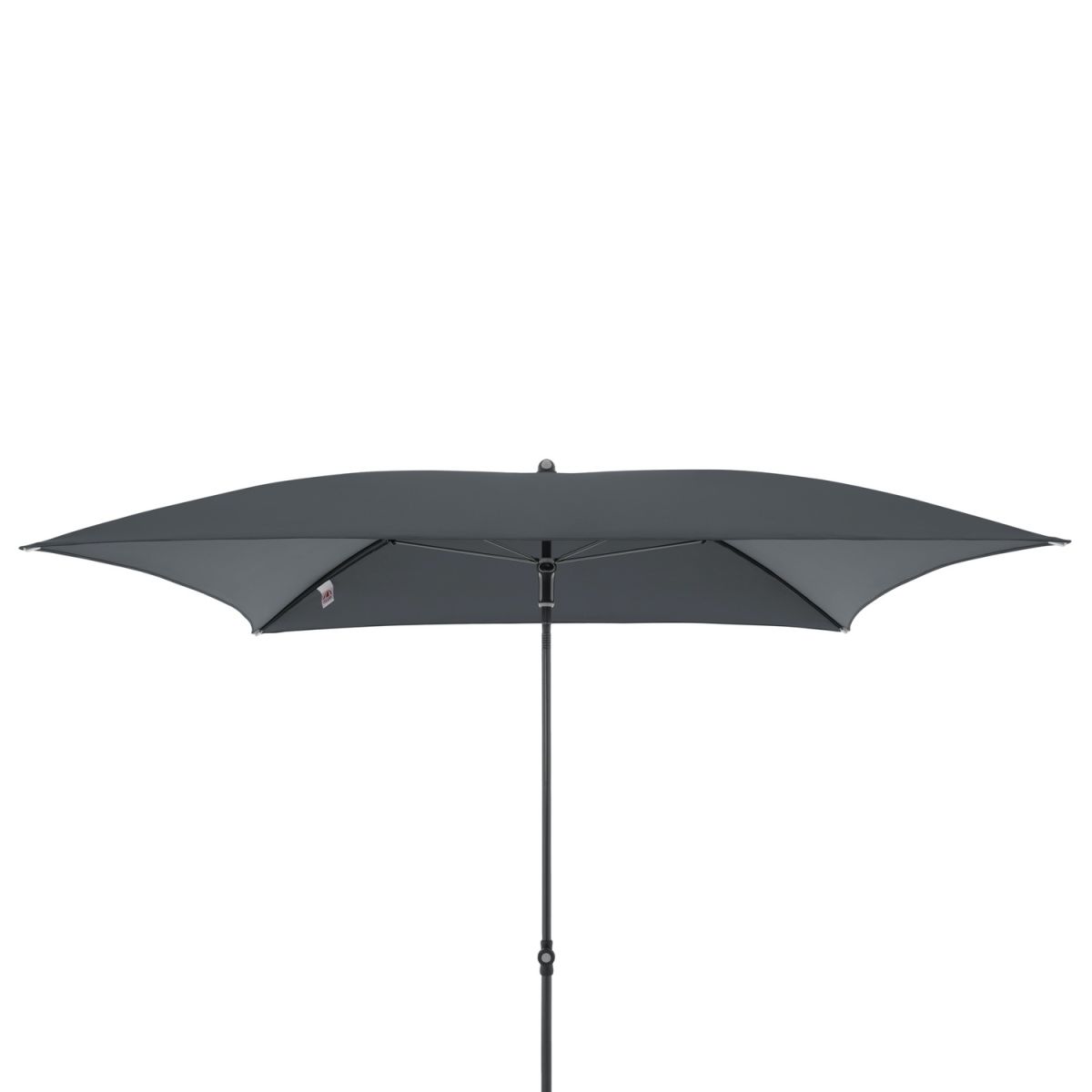 Doppler Gastro Sonnenschirm Waterproof Eckig; 202x202x267 cm (LxBxH); anthrazit