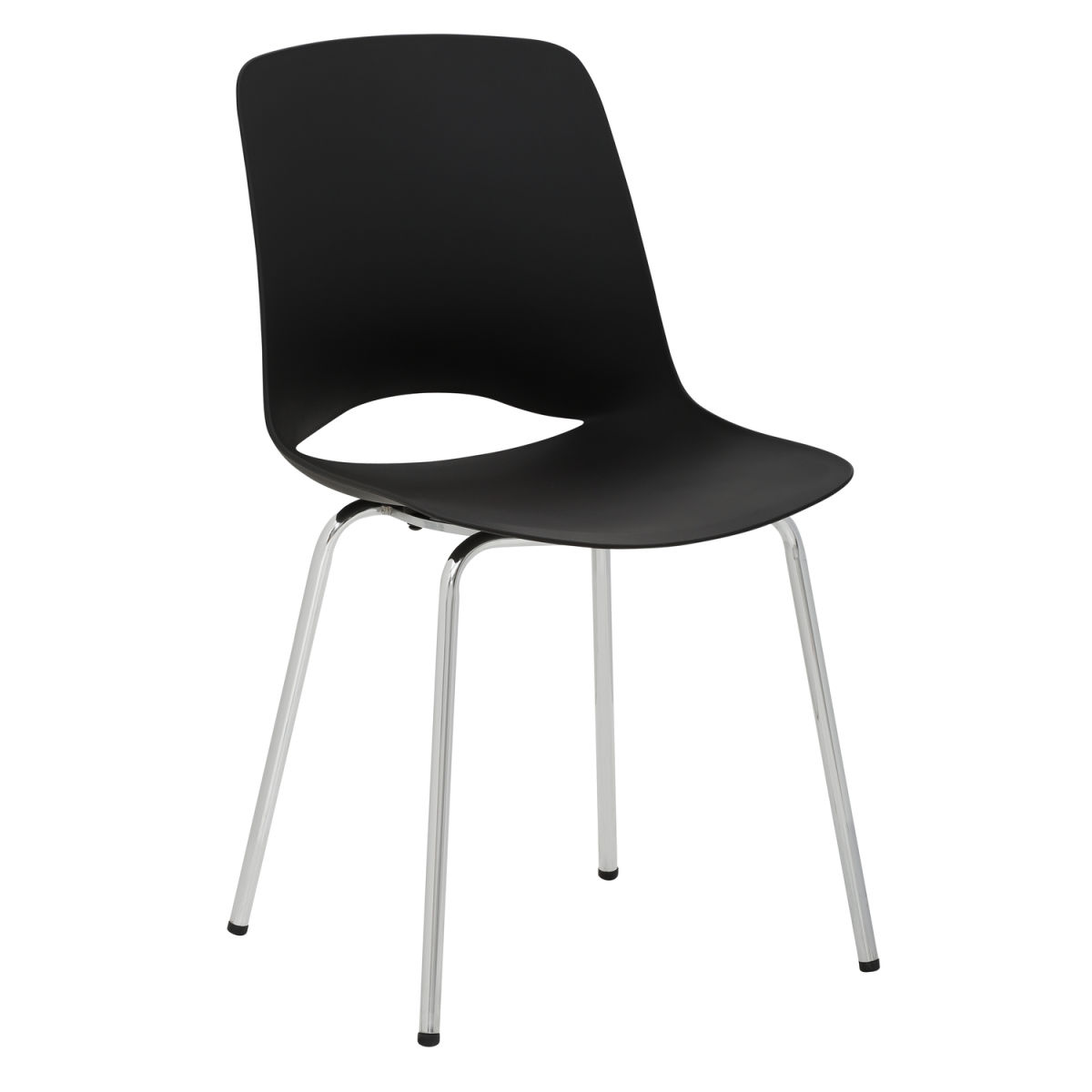 Mayer Sitzmöbel Kunststoffstuhl Objekt bis 150kg 46.5x54x84.5 cm (BxTxH); Sitz schwarz; 2 Stück / Pack