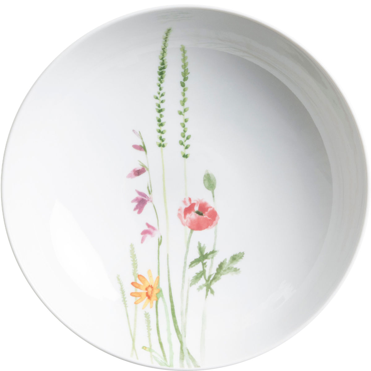 Kahla Suppenteller Wildblume 260 ml, 20.3x5.7 cm (ØxH); weiß/rot/grün; rund; 6 Stück / Pack