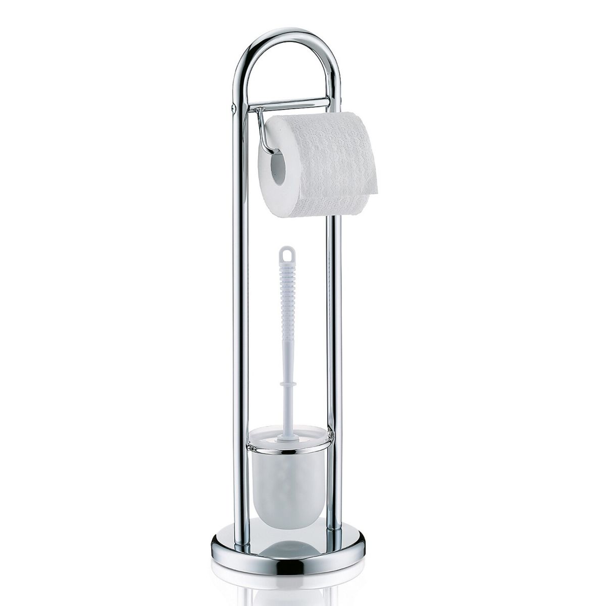 kela Toilettengarnitur Fabio Metall 19x65 cm (ØxH); silber