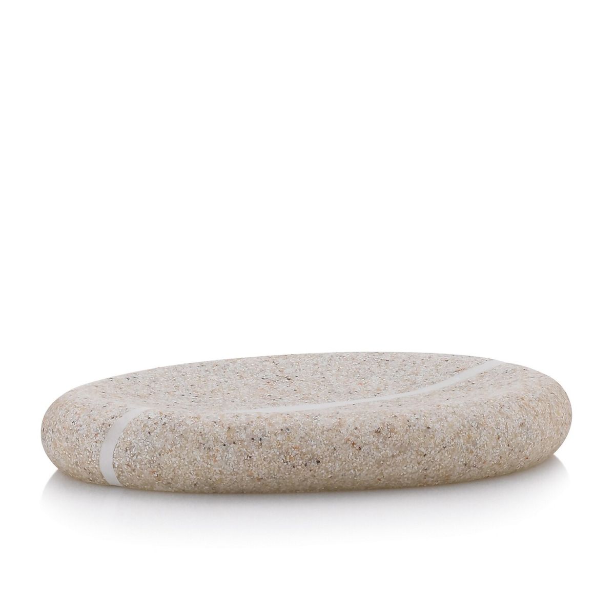 kela Seifenschale Talus Polyresin 8.5x2x14 cm (BxHxT); beige; oval