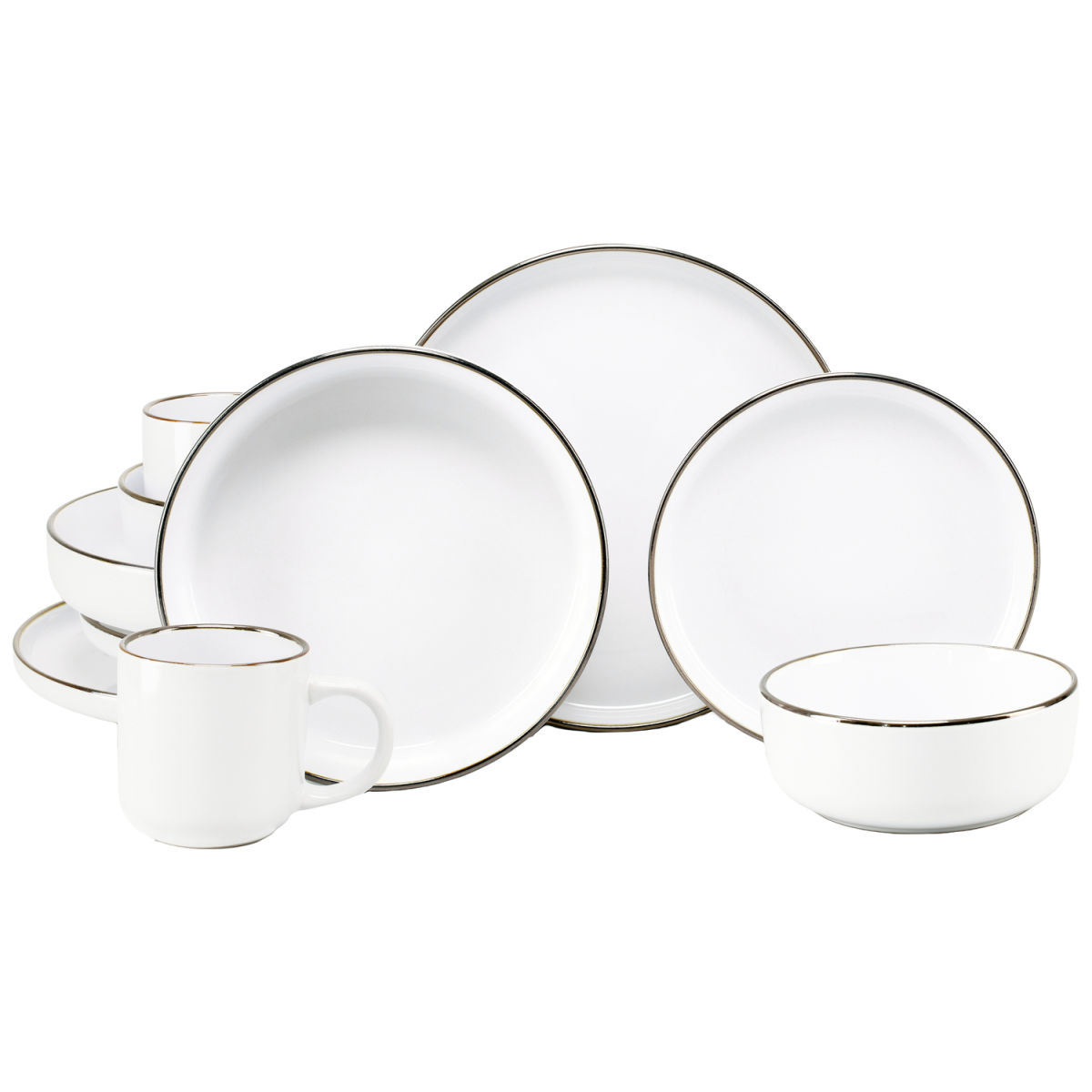 Nordic Festive - Servizio combinato 10 pezzi CreaTable; bianco
