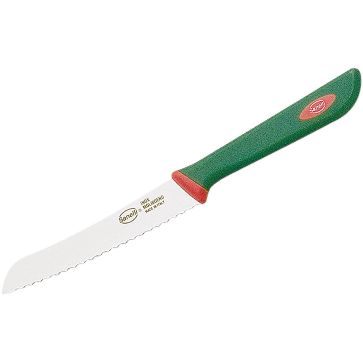 Sanelli Tomatenmesser, ergonomischer Griff, Klingenlänge 11,5 cm 11.5 cm (L); grün