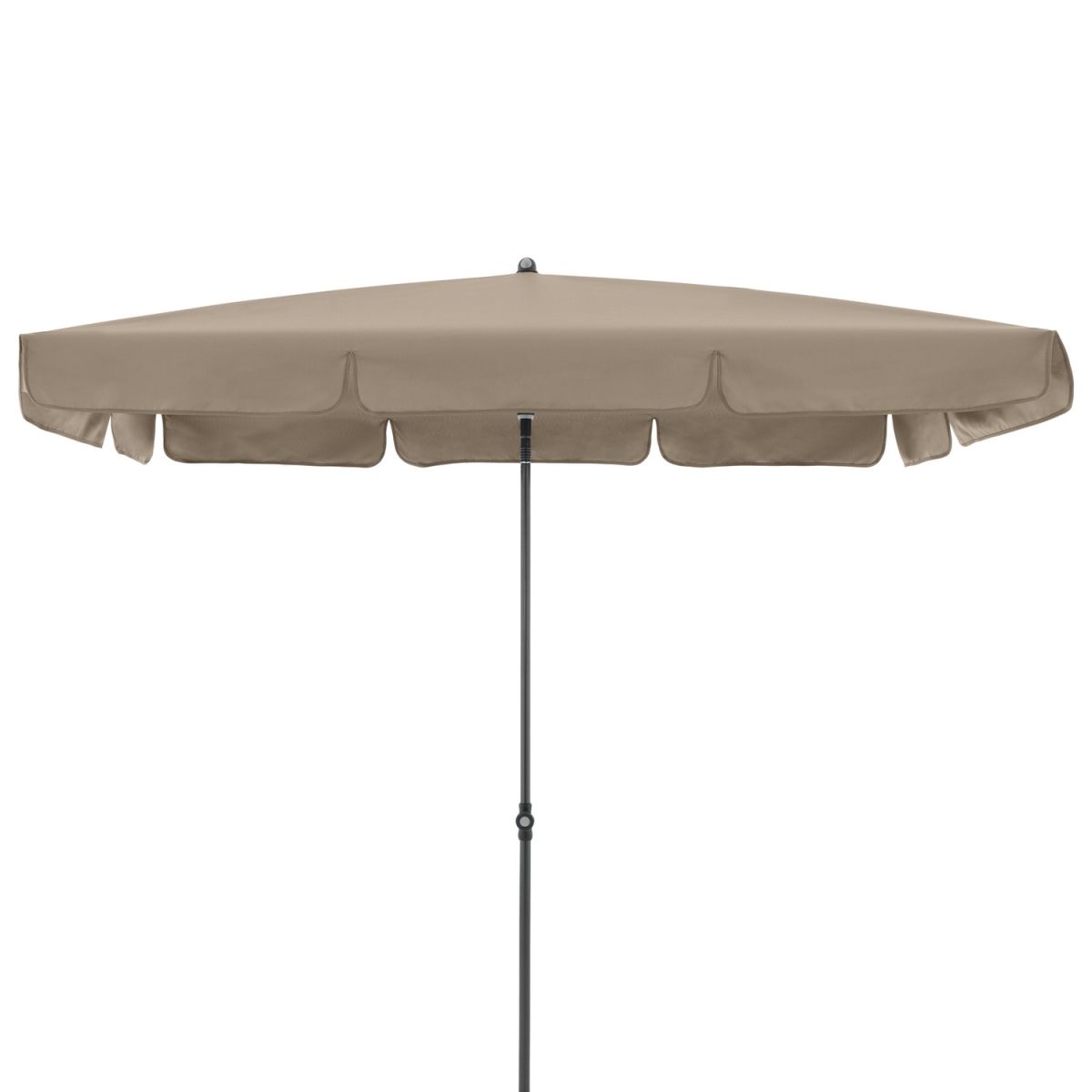 Doppler Gastro Sonnenschirm Waterproof Eckig; 260x150x269 cm (LxBxH); greige