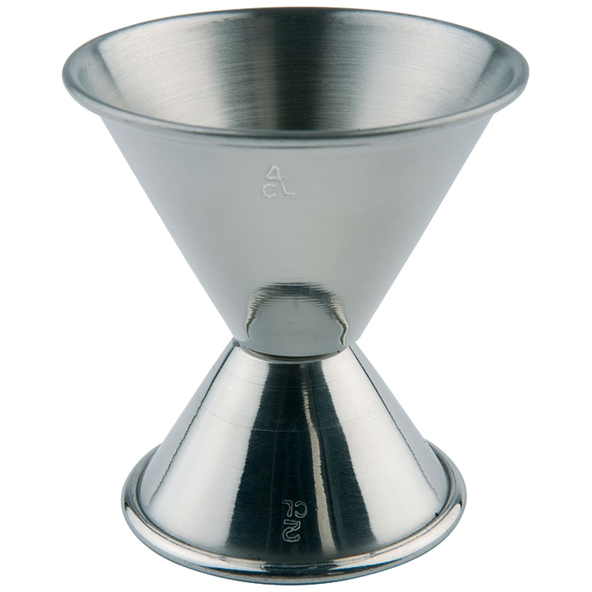 APS Barmaß, Edelstahl, konisch 0.04 l, 6x6x6x6.5 cm (ØxLxBxH); silber