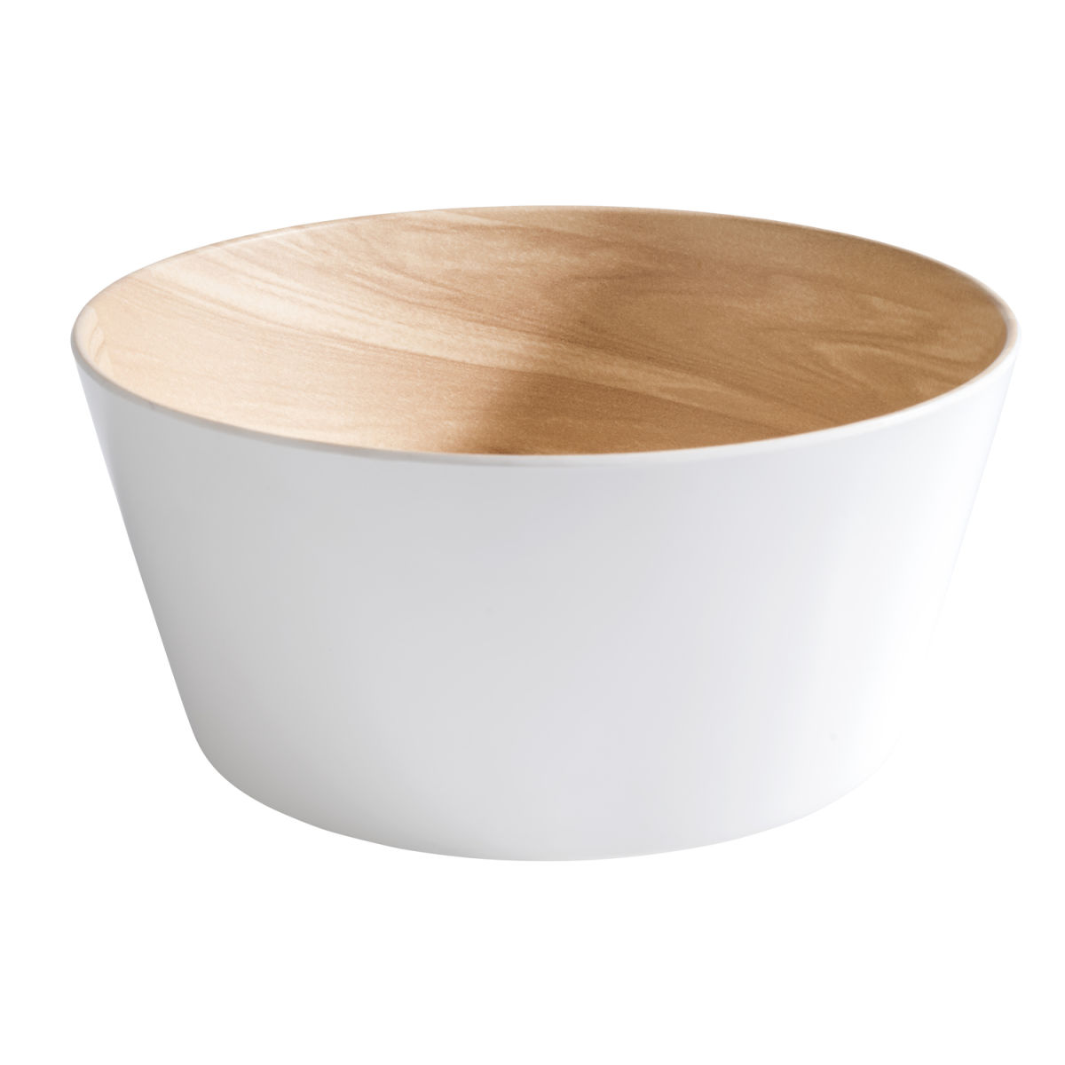 APS Schale FRIDA, Melamin, rund 2200 ml, 22x10.5 cm (ØxH); beige/weiß; konisch