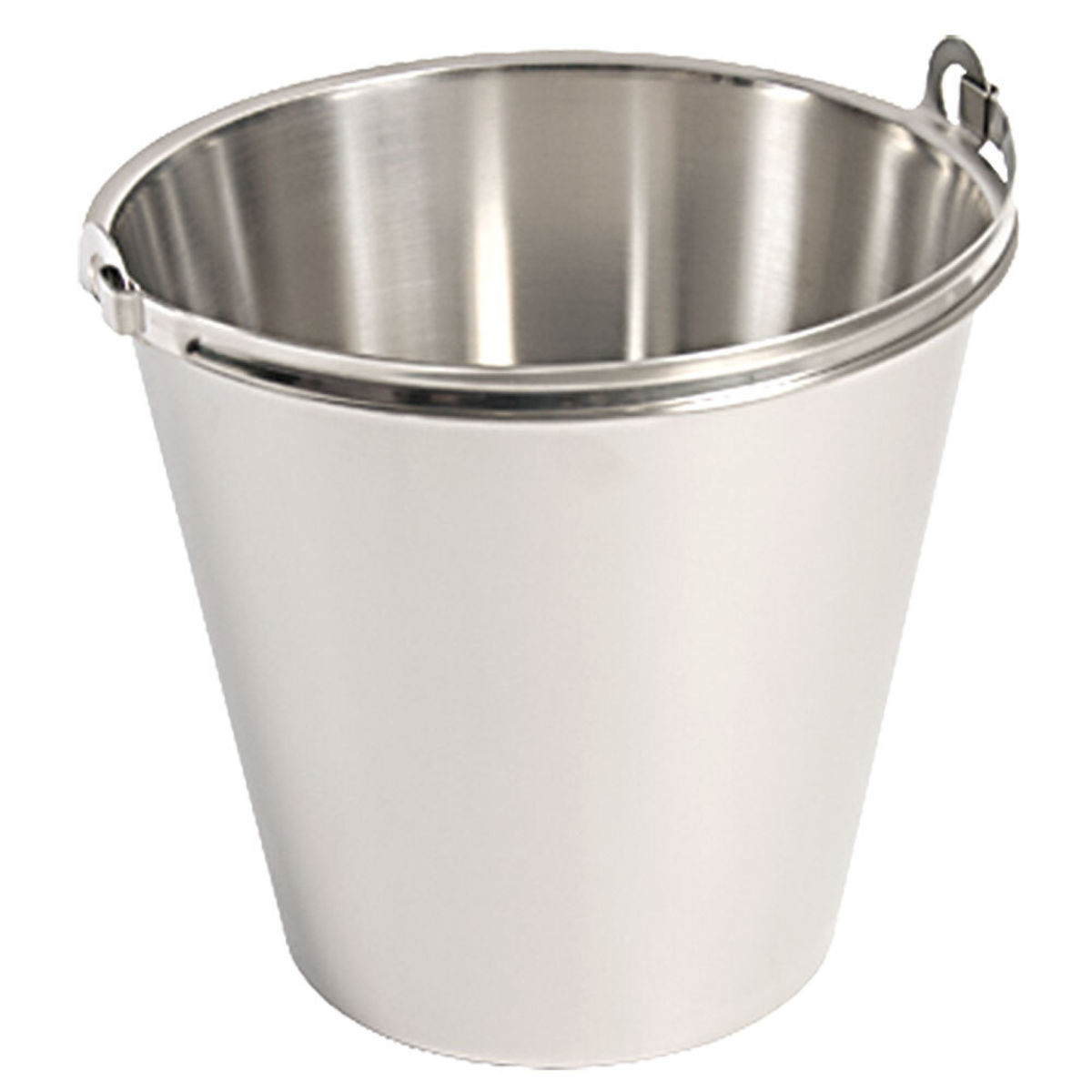 Linden Edelstahleimer PREMIUM, ohne Bodenreifen, mit Maßeinteilung 10 l, 28x24.5 cm (ØxH); silber