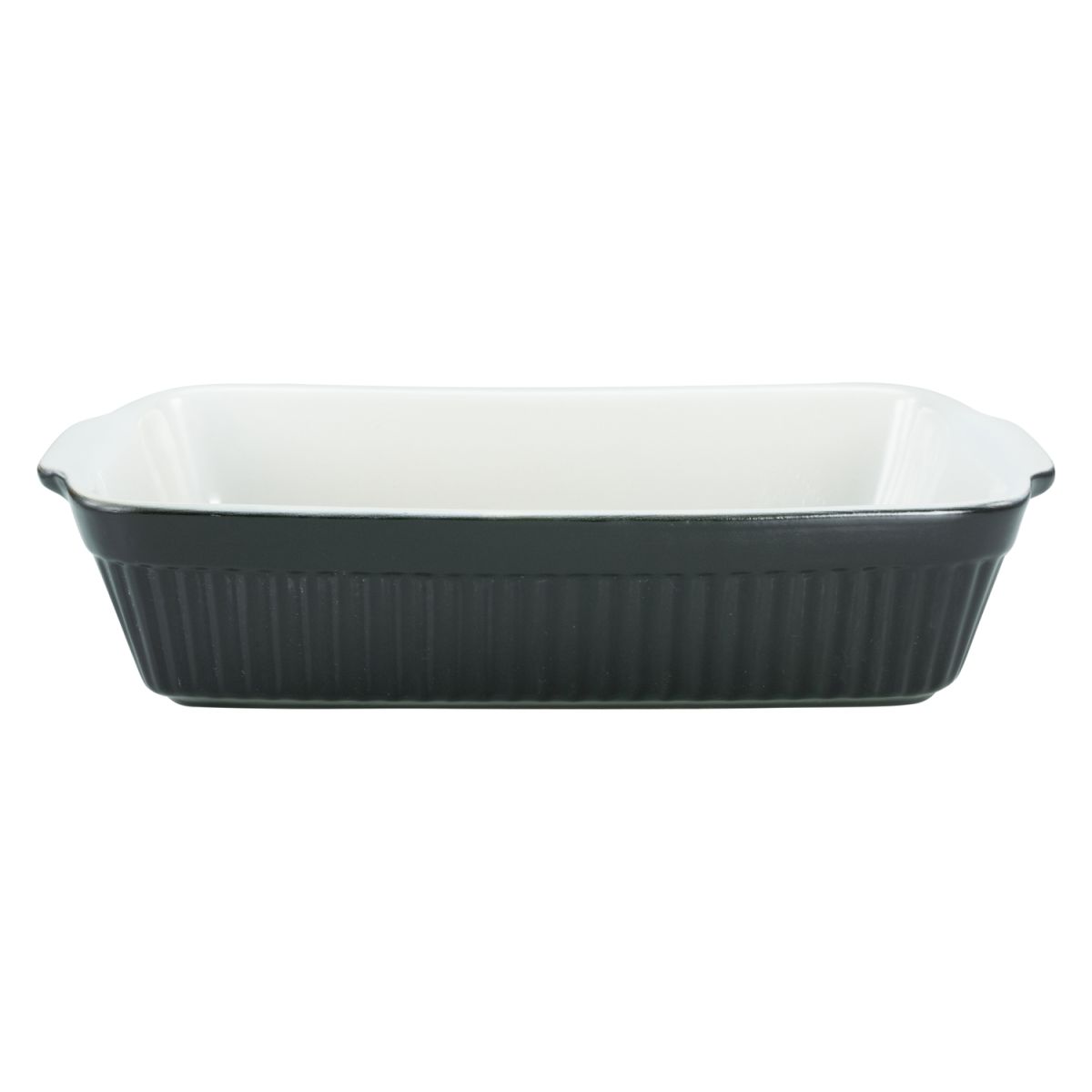 CreaTable Classic Black & White - Auflaufform rechtckig 2500 ml, 34x20x7.5 cm (LxBxH); mehrfarbig; rechteckig