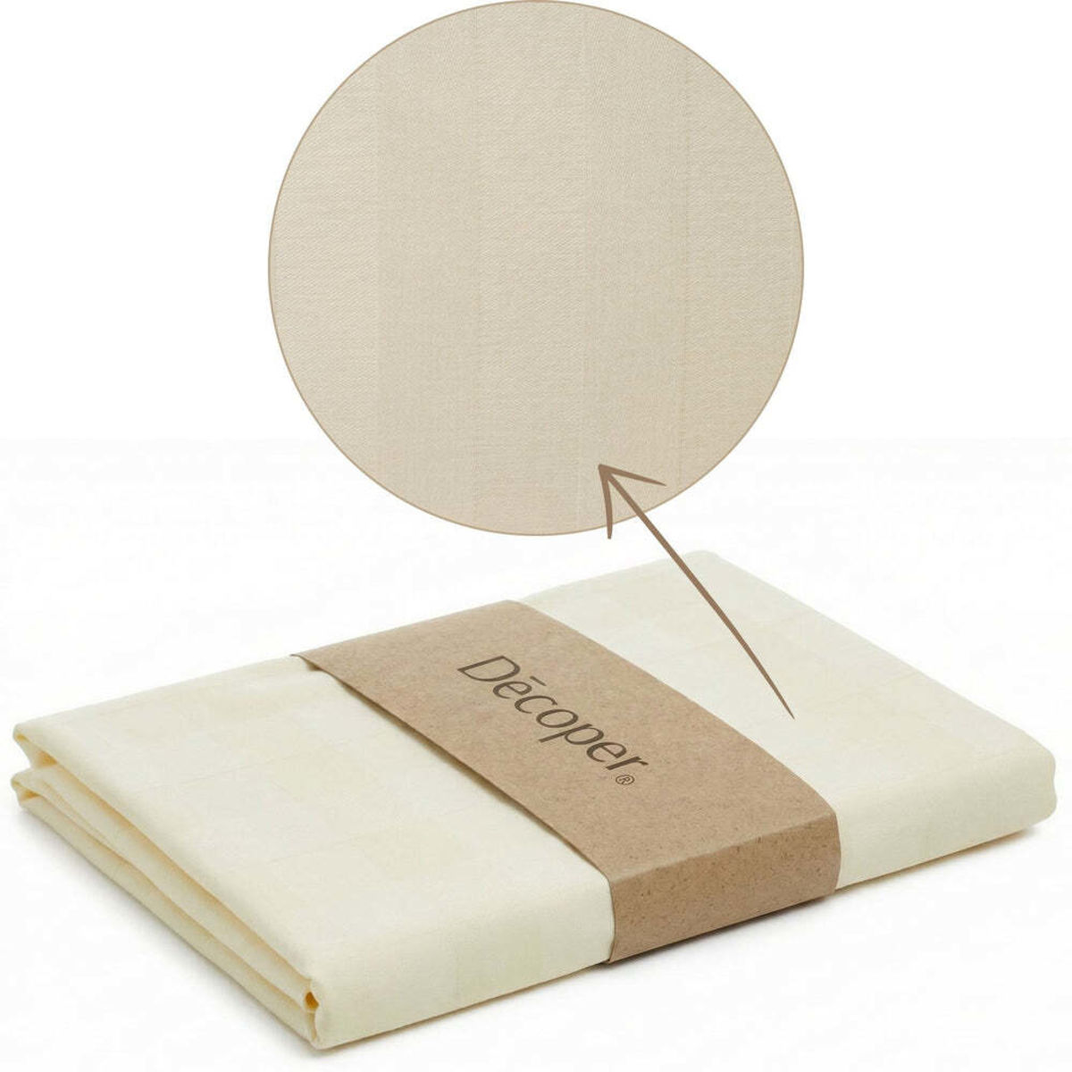 Decoper Streifsatin Bettwäsche Set; 135x200 cm (BxL), 80x80 cm (LxB); gelb