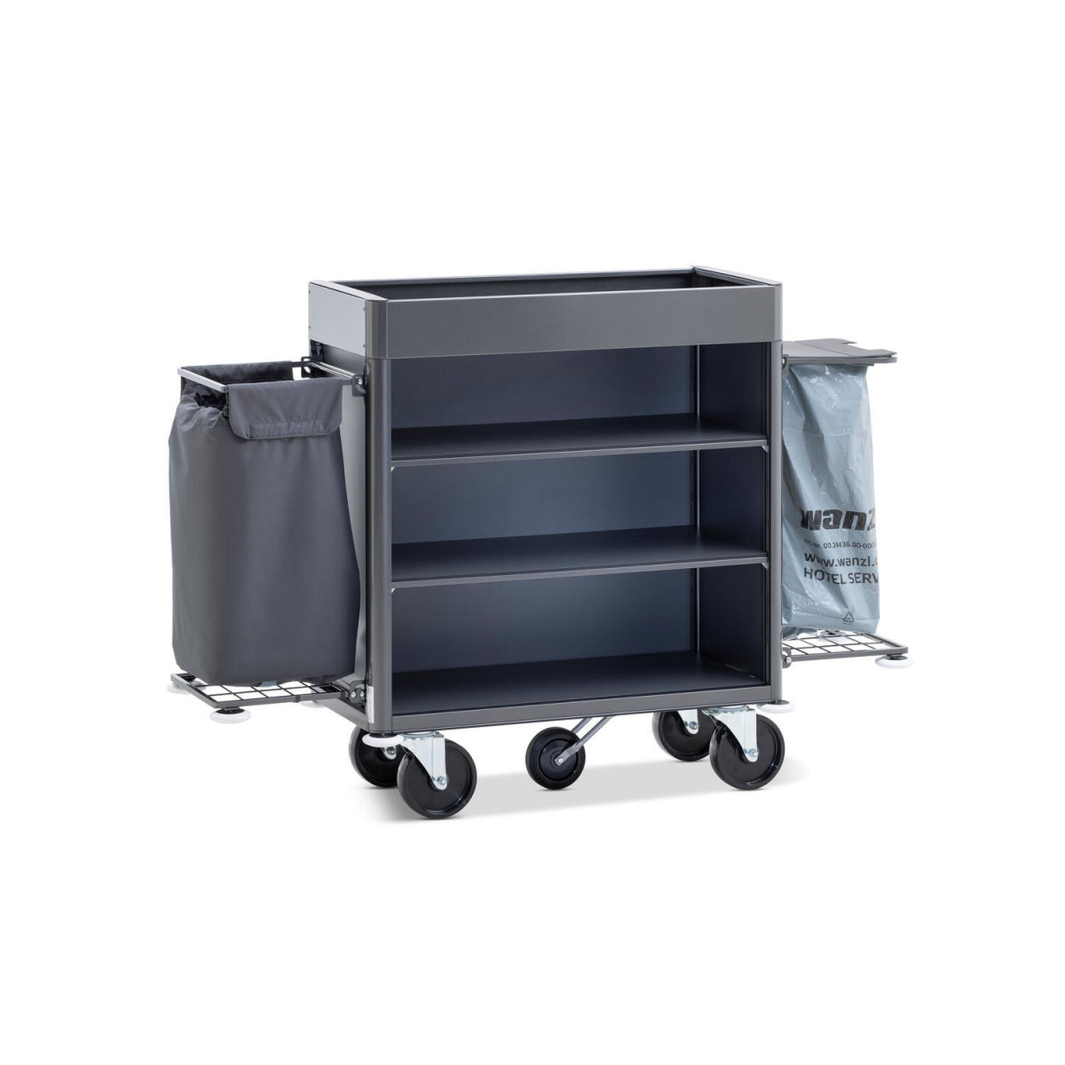 Wanzl Mundus 11 Classic 113.3x58.6x129.1 cm (LxBxH); schwarz