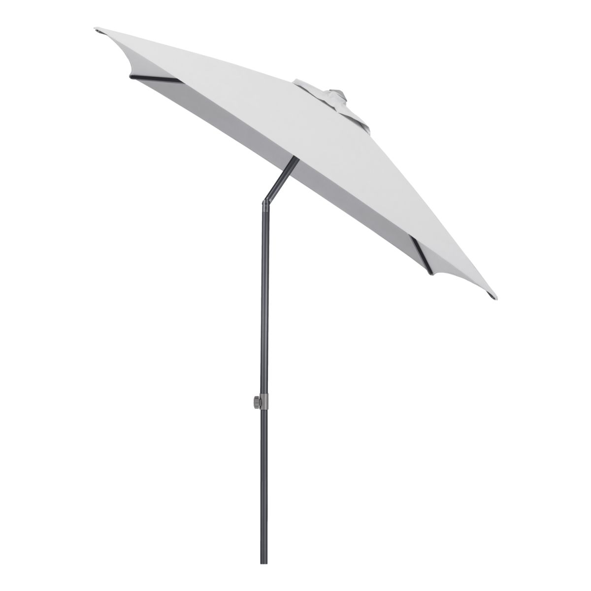 KETTLER Schirm UPF 50+ EASY PUSH, mit PU-Beschichtung 200x200x250 cm (LxBxH); hellgrau; Gestell anthrazit; quadratisch