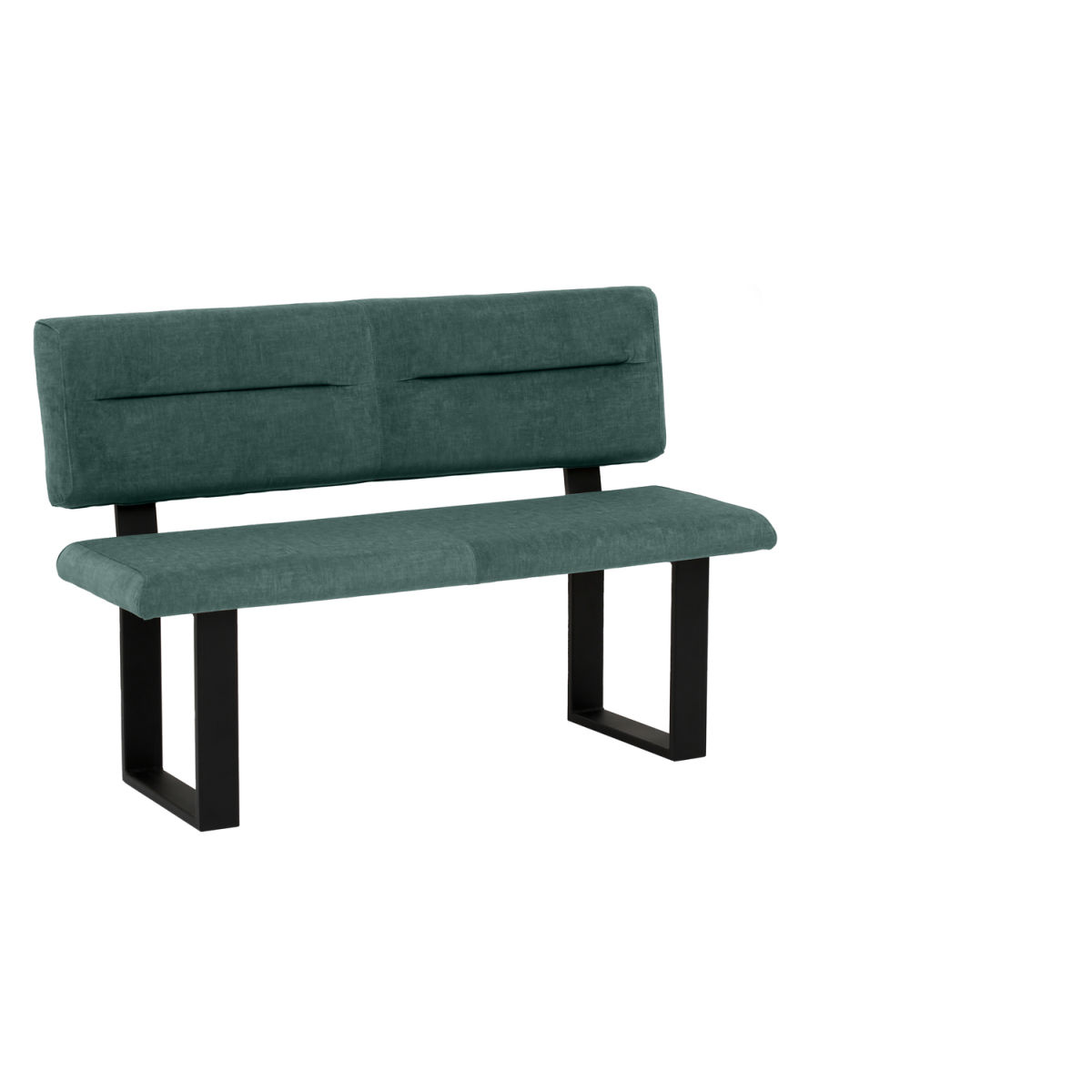 Mayer Sitzmöbel Sitzbank 4133 120x60x91 cm (BxTxH); Sitz petrol, Gestell schwarz