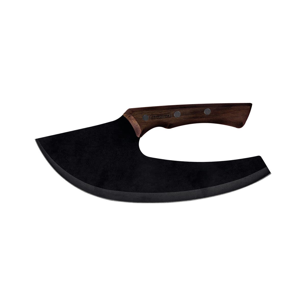 TRAMONTINA Fleischmesser Churrasco Black Klingenlänge 15 cm; silber/braun