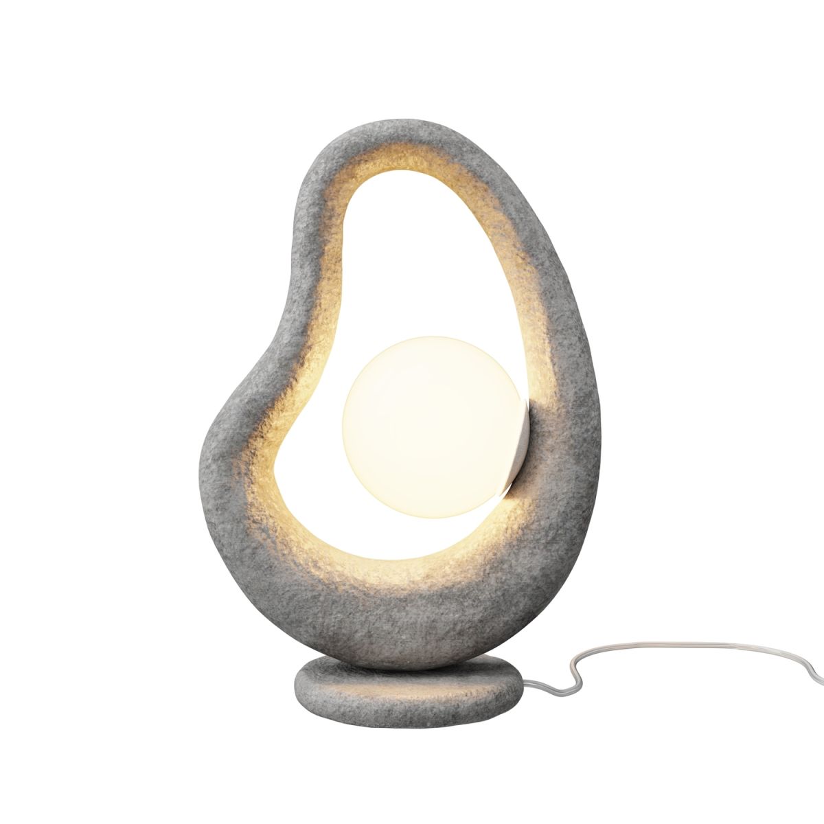 Maytoni Maytoni Tischleuchte Opus Weiß, aus Metall, 1xG9; 15x26.5x38 cm (LxBxH); grau; Gestell grau