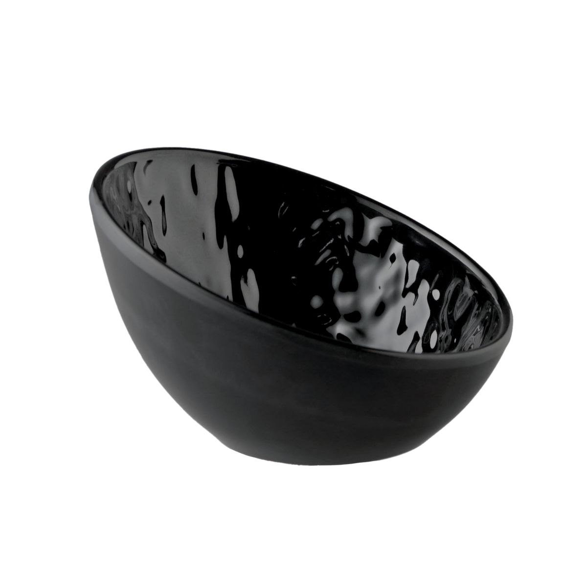 APS Schale TAO, Melamin 70 ml, 10.5x10x6.5 cm (LxBxH); schwarz; oval