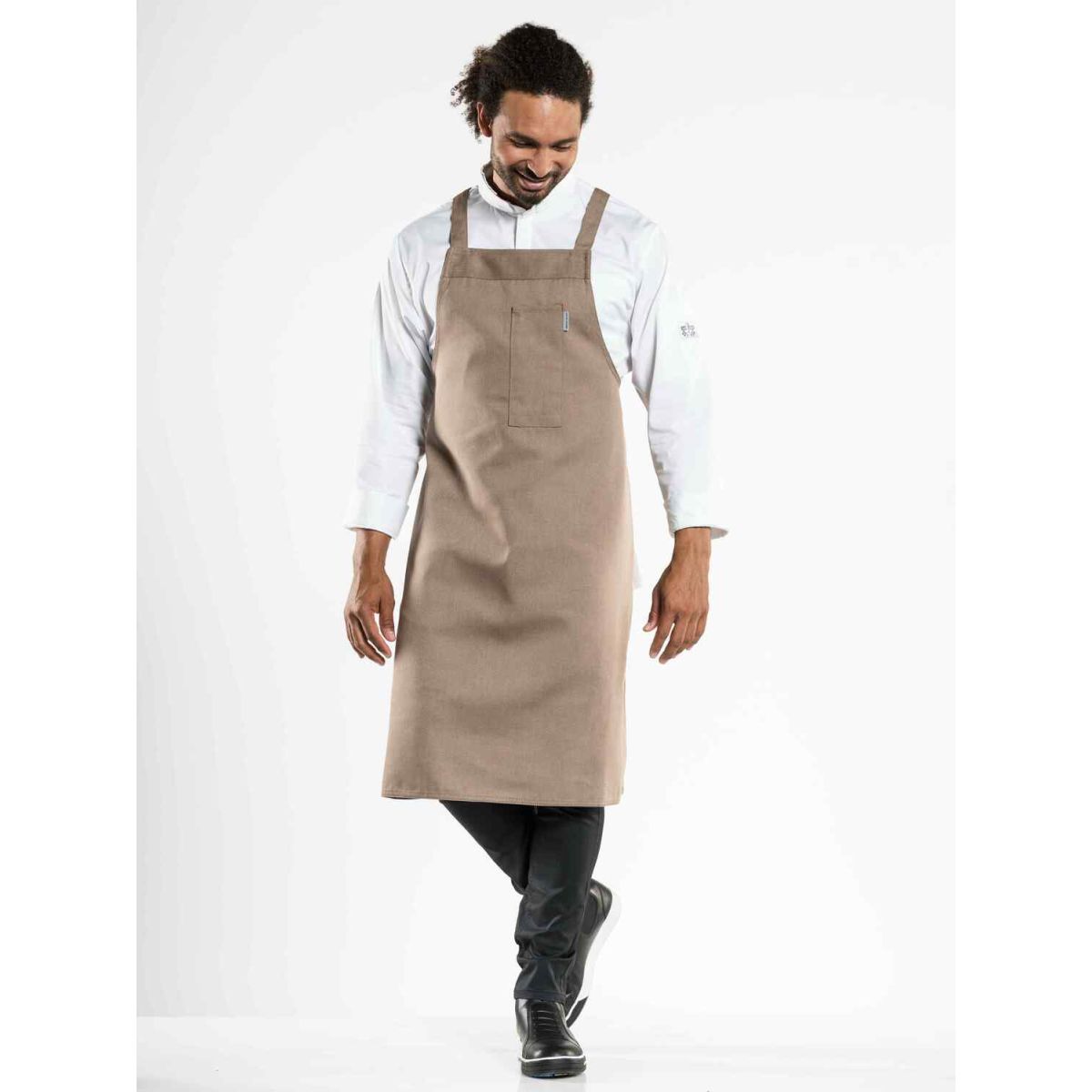 Chaud Devant Latzschürze Nordic Cross Clay W75 – L100 100x75 cm (LxB); sand