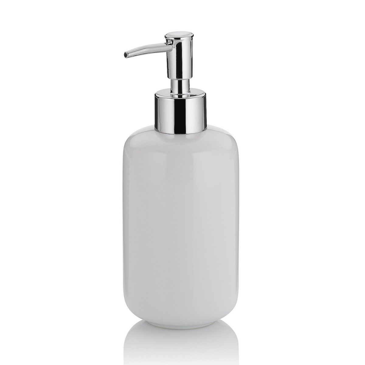 kela Seifenspender Isabella Keramik 400 ml, 18 cm (H); weiß; rund