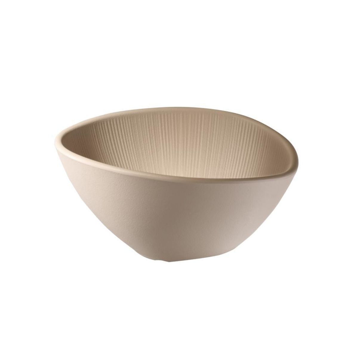 APS Schale -NERO- , 19 x 16,5 cm, H: 9 cm , Melamin, sand , 0,5 Liter ,; 500 ml, 19x16.5x9 cm (LxBxH); beige; organisch
