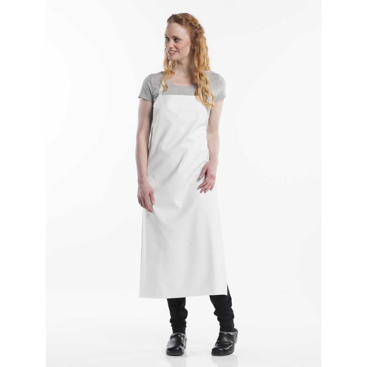Chaud Devant Latzschürze Waterproof White W75 – L110 110x75 cm (LxB); weiß
