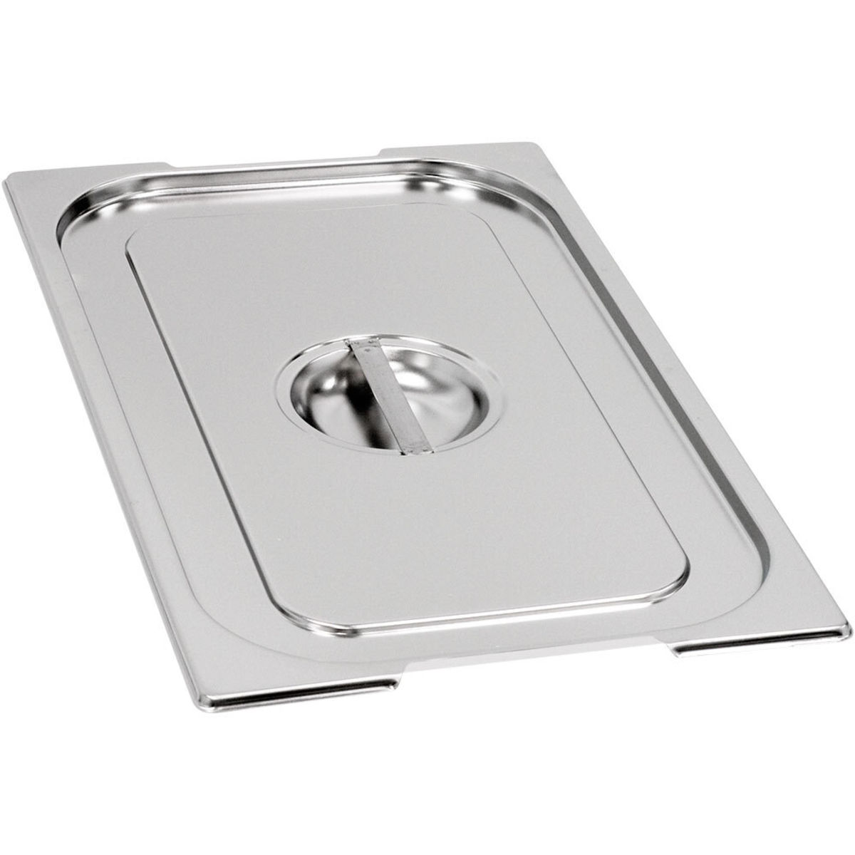 Stalgast GN-Deckel, Serie Basic, GN 1/6 mit Aussparung für Fallgriffe GN 1/6, 17.6 cm (B); silber; rechteckig