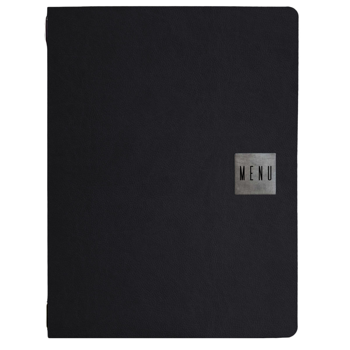 STIL CASA Stil casa, 12-teiliges A4-Menükarten-Set, Polyurethan, 24,3xh. 31,6 cm, drei Innenumschläge aus Kunststoff, elastischer Umschlaghalter, schwarz. schwarz; 12 Stück / Pack