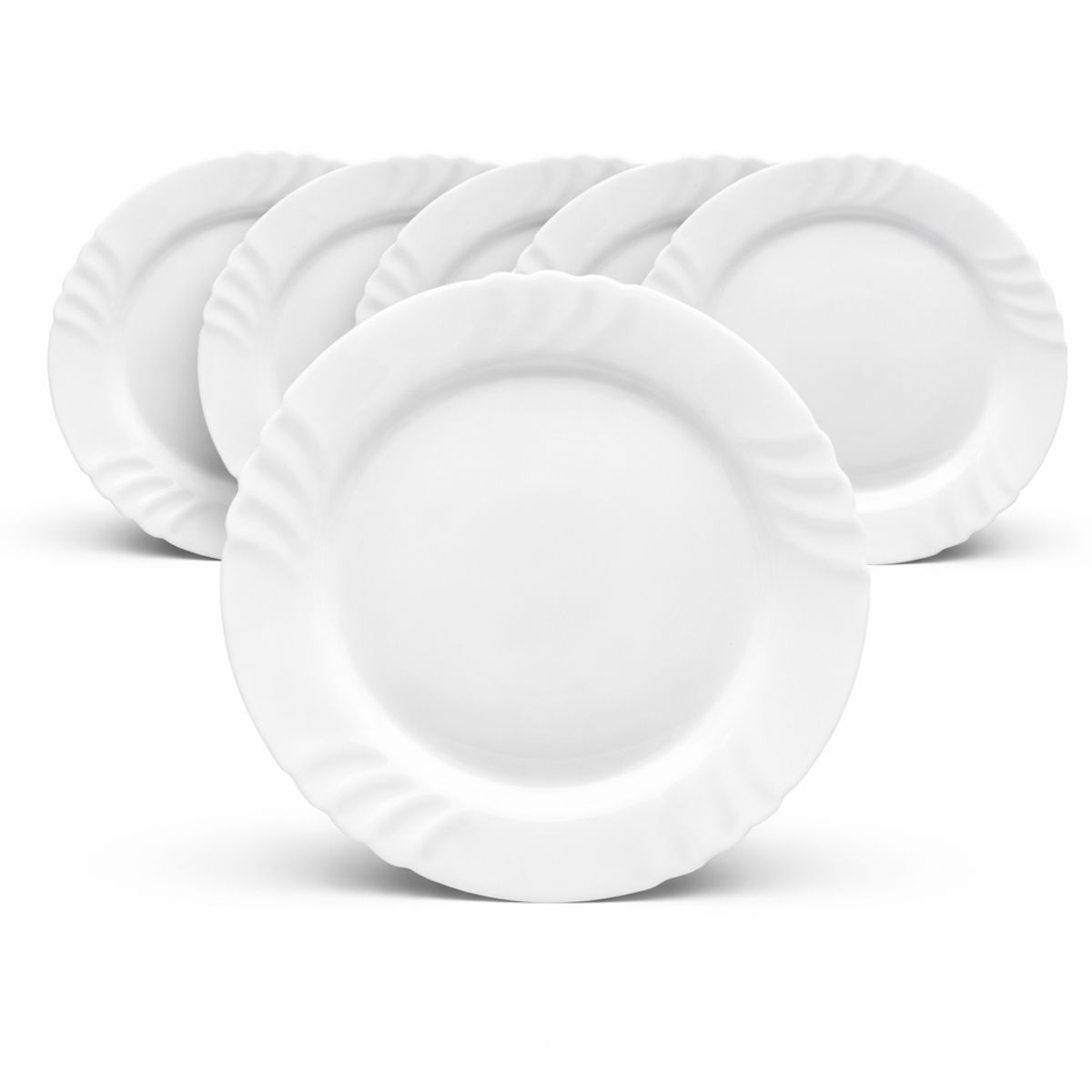 Piatto rotondo piano Ebro 32 cm Bormioli Rocco; 32x32x32x2.5 cm (LxLxØxH); bianco; rotonda; 6 pz. / Pacco