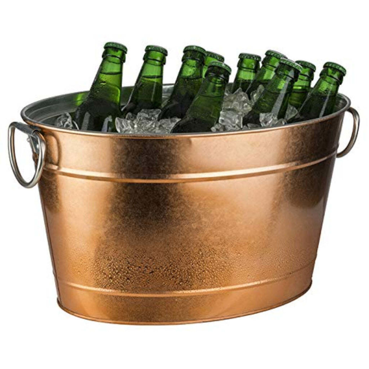 Buddy’s Bar Getränkewanne, Metall, Kunststoffeinsatz; 40x28x22 cm (LxBxH); kupfer