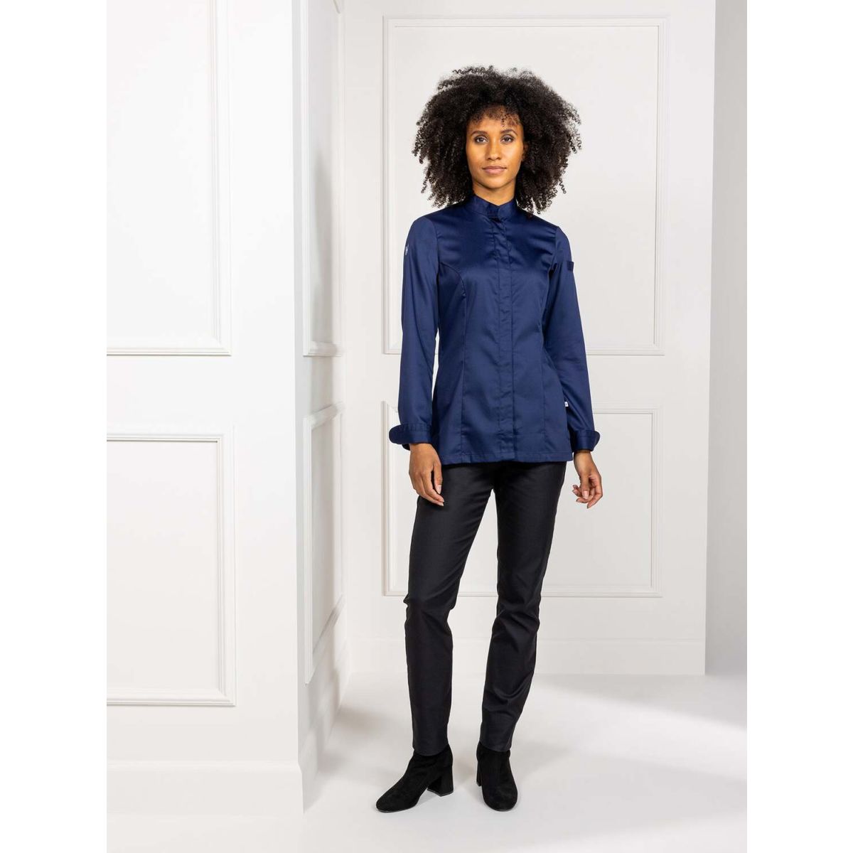 Le Nouveau Chef Kochjacke Elise Kleidergröße XL; blau