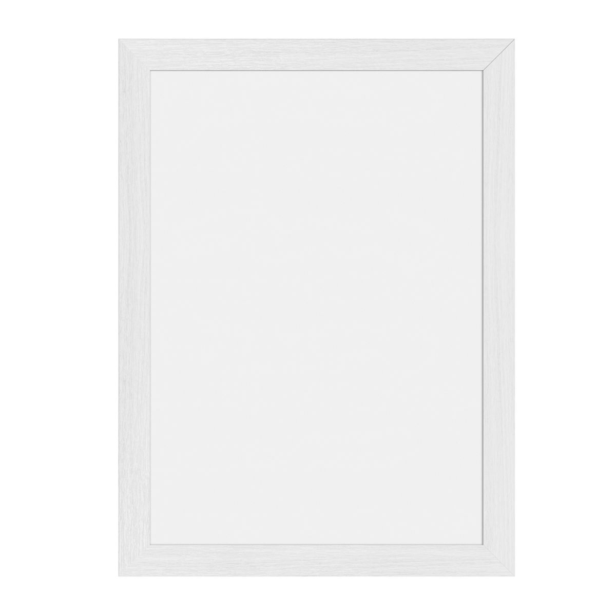 Lavagna da parete Woody - Bianco - Finitura in legno laccato bianco - 2 pennarelli a gesso (nero e oro) e kit di montaggio inclusi - 30x40cm Securit; 30x40 cm (LxH); bianco