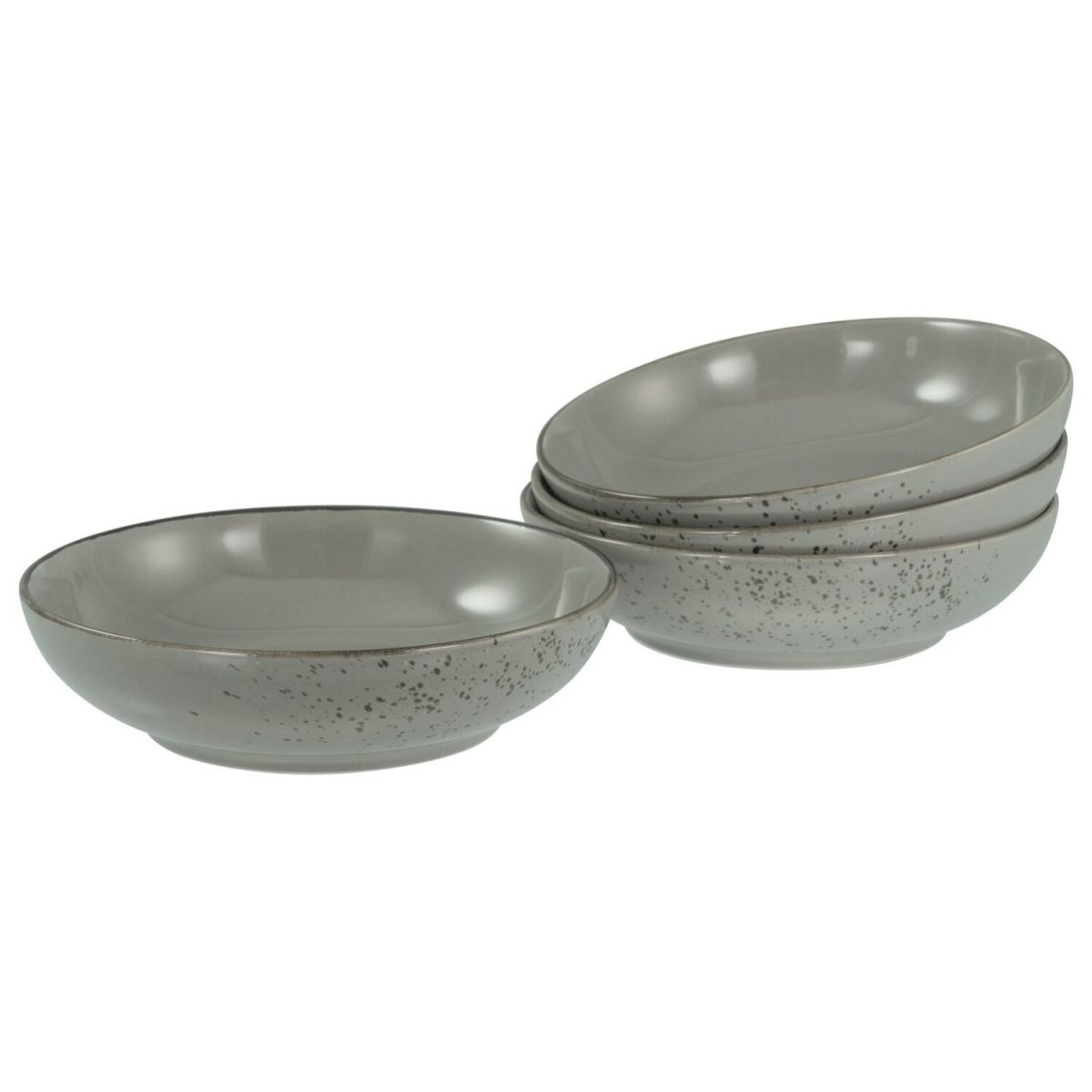 CreaTable Nature Collection - Poke Bowl 4-tlg 950 ml, 22.5x6 cm (ØxH); steingrau; rund; 4 Stück / Pack