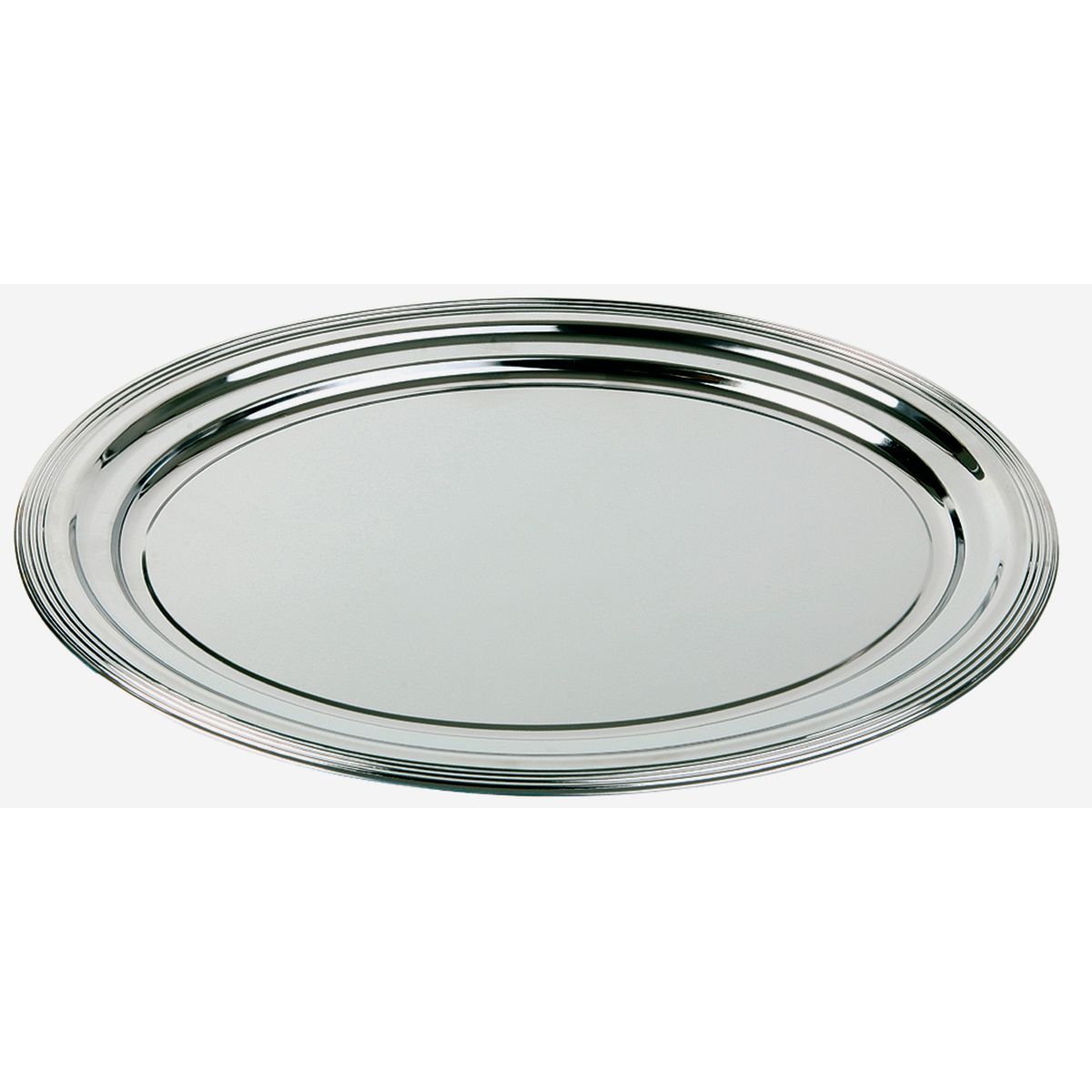 APS Partyplatte, Metall, oval; 46x34.5x2 cm (LxBxH); silber; oval