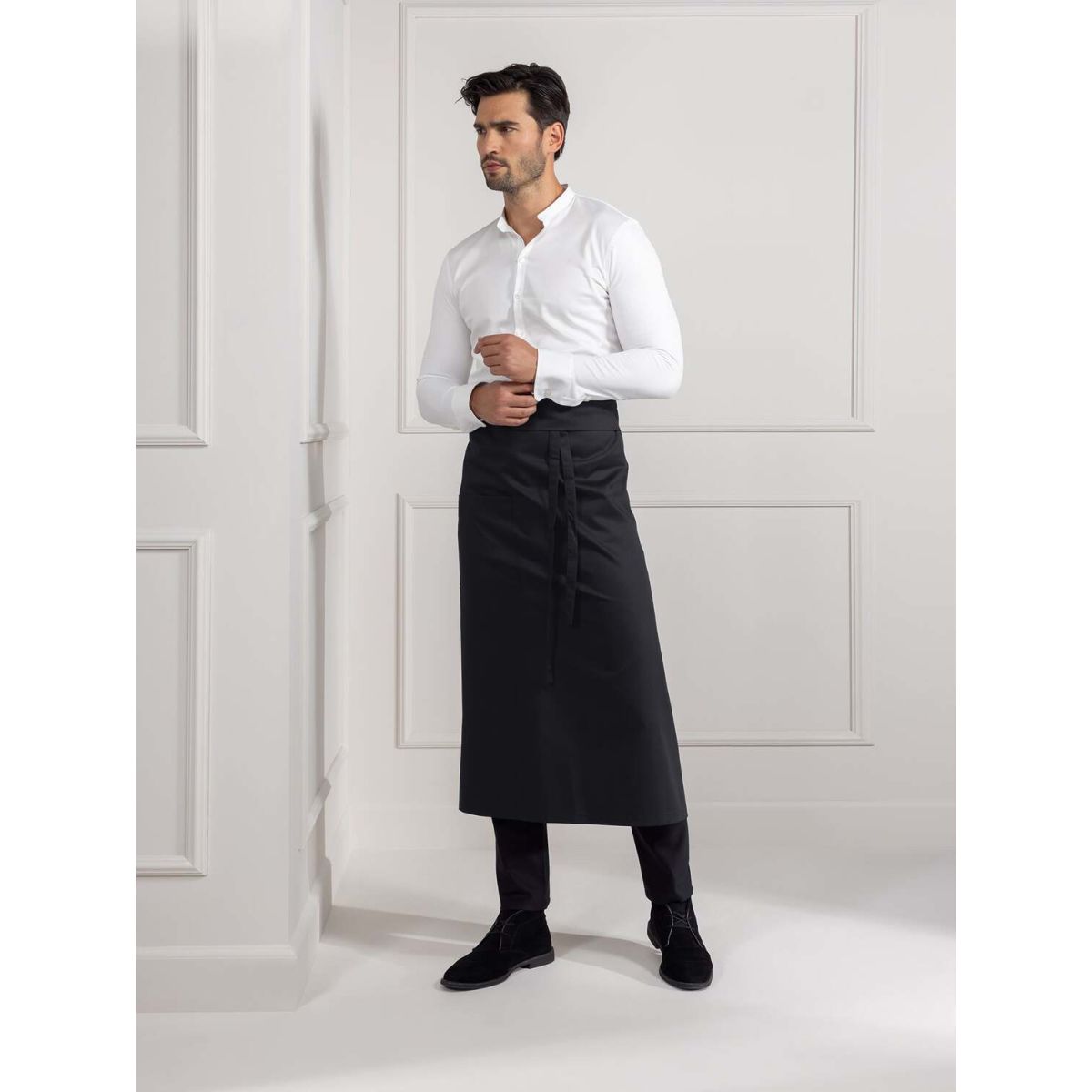 Le Nouveau Chef Schort Nicolas; 95x90 cm (LxB); zwart