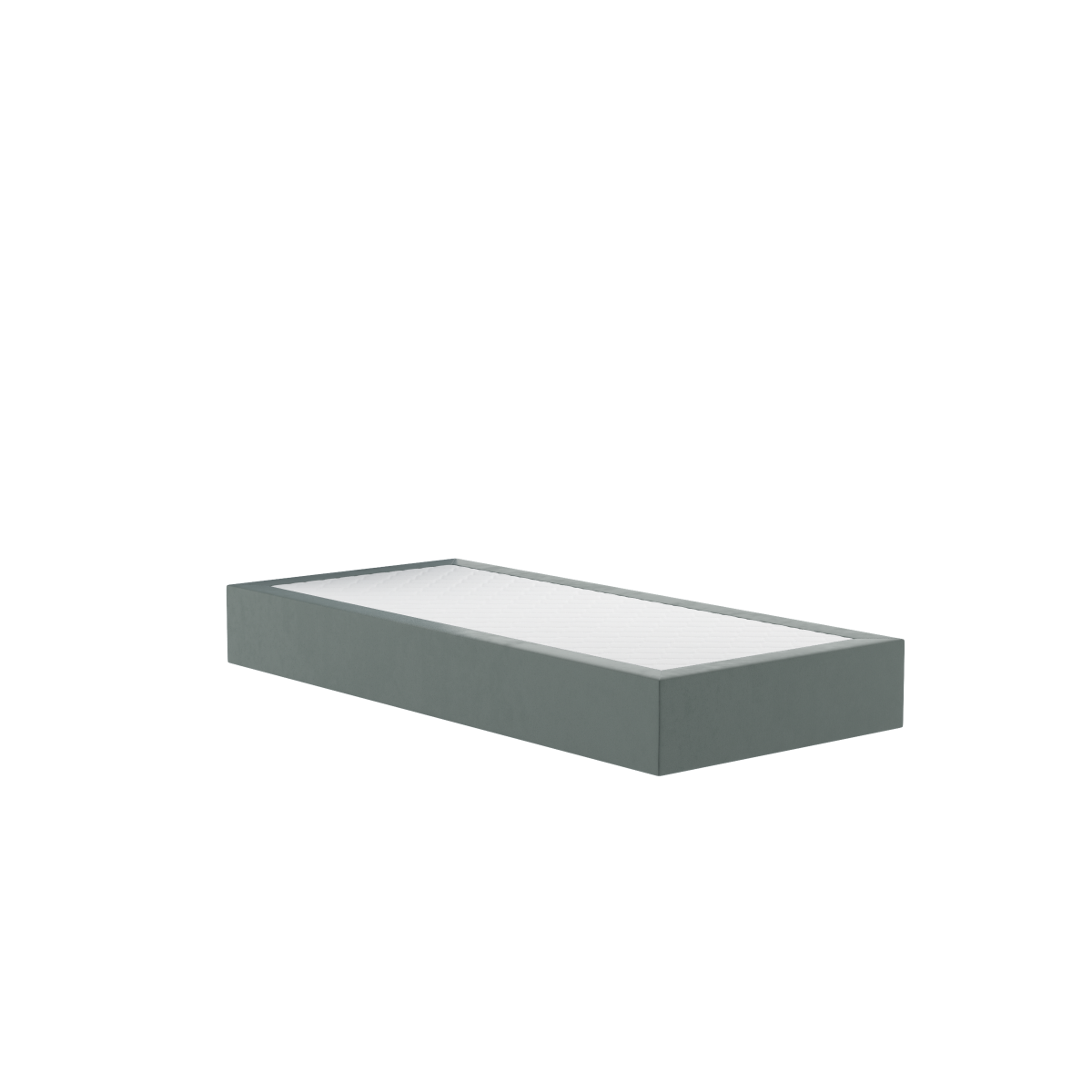 FBF bed&more Boxspringbett, Savoy Classic mit Padova Plus 90x200 cm (BxL); hellgrau