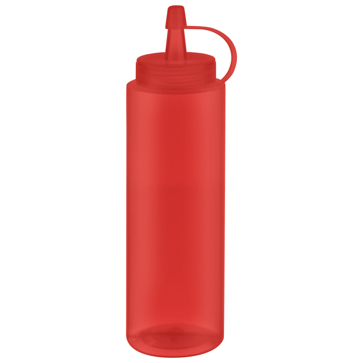 APS Quetschflasche, 6er-Set, Polyethylen; 260 ml, 5x5x18 cm (LxBxH); rot