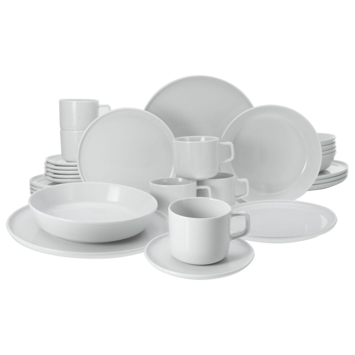 CreaTable Chef Collection - Kombiservice 30-tlg; weiß