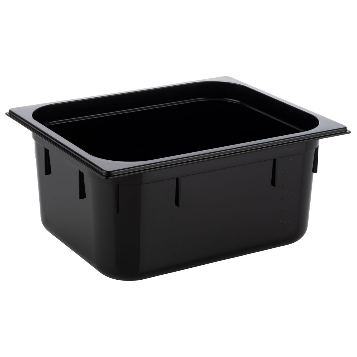 APS GN 1/2 Behälter, Polycarbonat GN 1/2, 8.9 l, 32.5x26.5x15 cm (LxBxT); schwarz