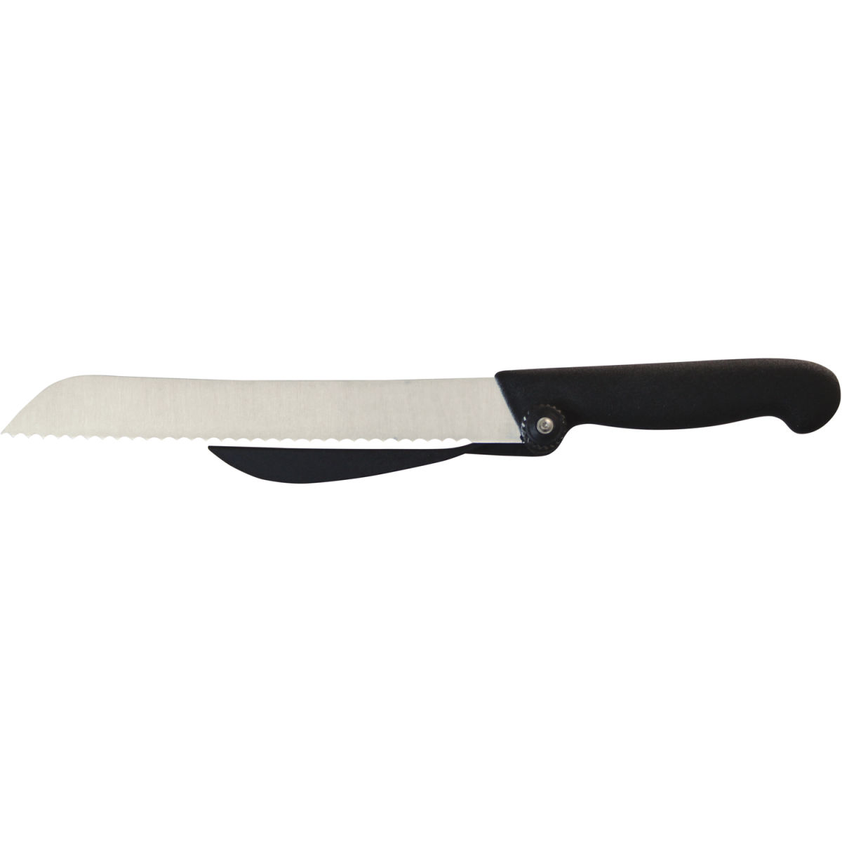 Coltello da pane e affettare Schneider; lunghezza lama 21 cm, 21 cm (L); nero