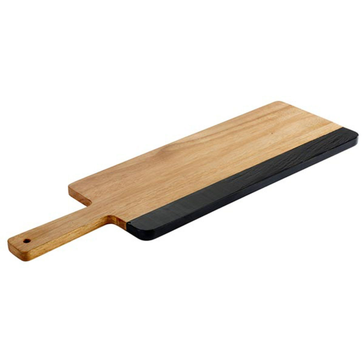 APS Servierbrett ROCKWOOD, Akazienholz/Naturschiefer; 56x18x1.5 cm (LxBxH); braun/schwarz; rechteckig