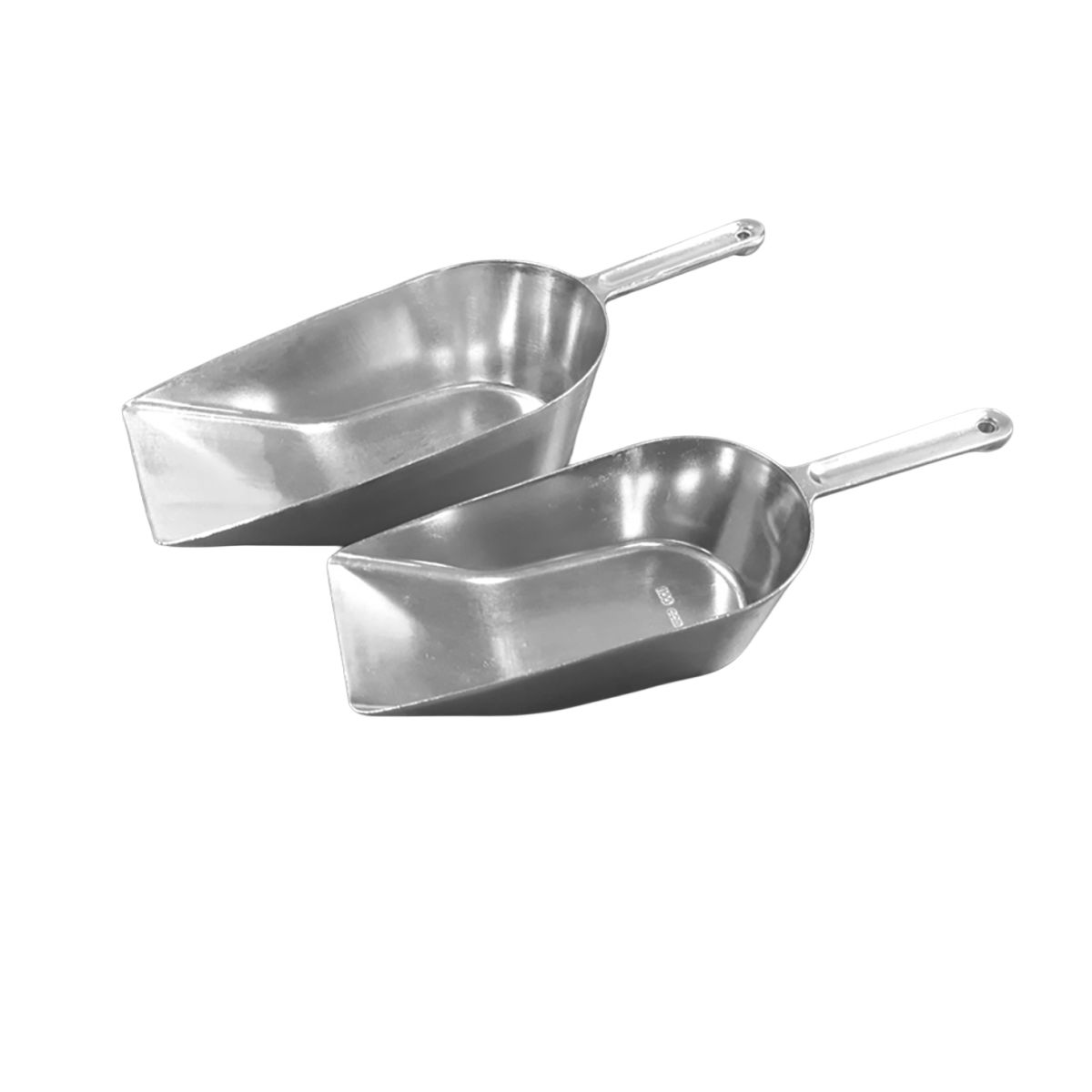 Mehlschaufel aus Aluminium 2 kg grau; 5 Stück / Pack