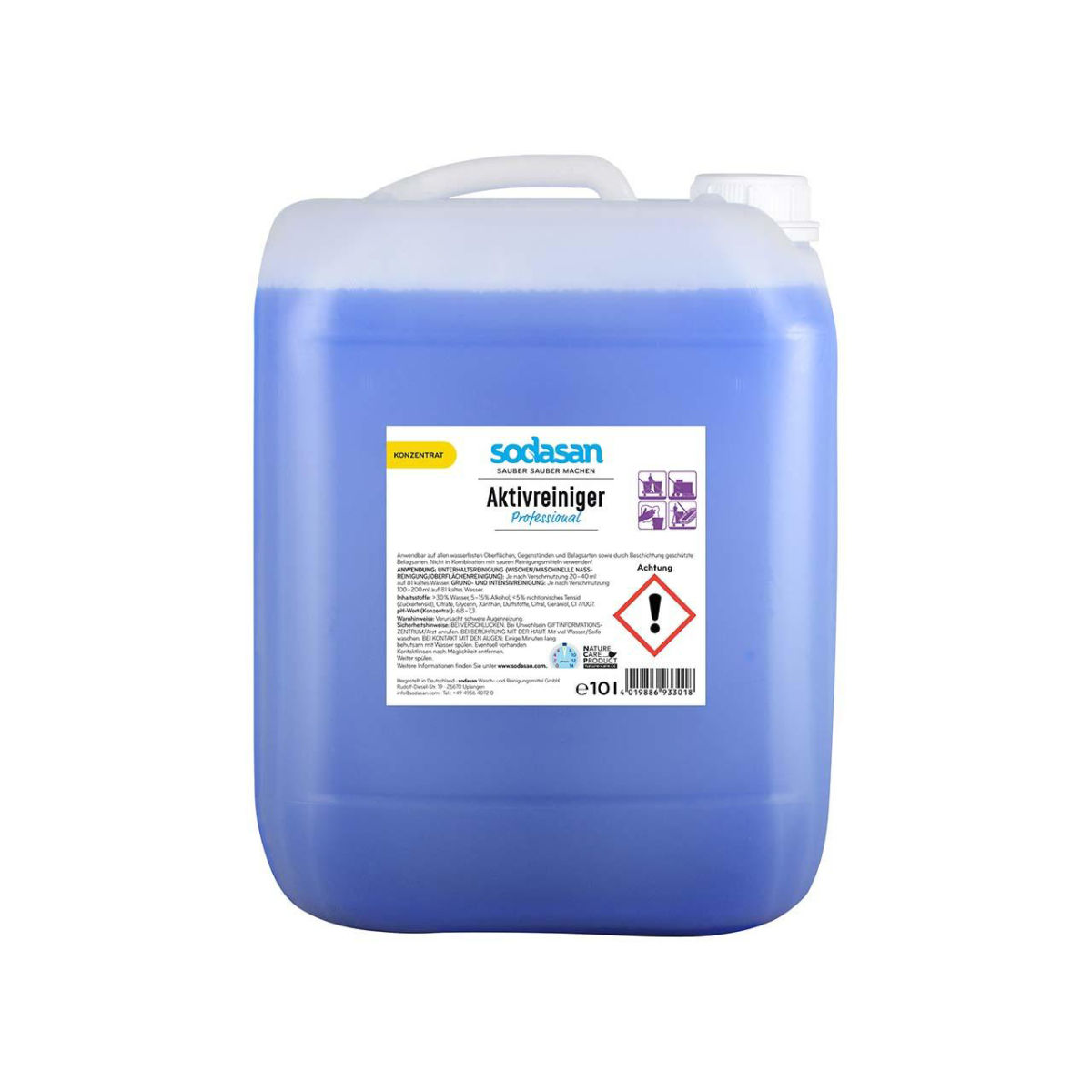 Sodasan Aktivreiniger 'Professional' Kanister, 10 l; 10000 ml; blau